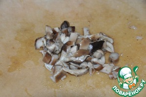 Печёночные кексы с грибами