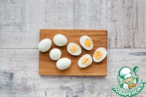 Фаршированные яйца, запеченные по-провански
