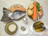 Рыбный суп с солеными огурцами